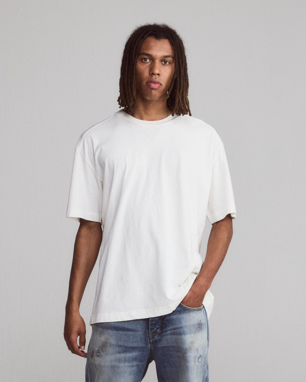 Tenue. Bruce Light Weight T-Shirt White T-shirt S/S Men