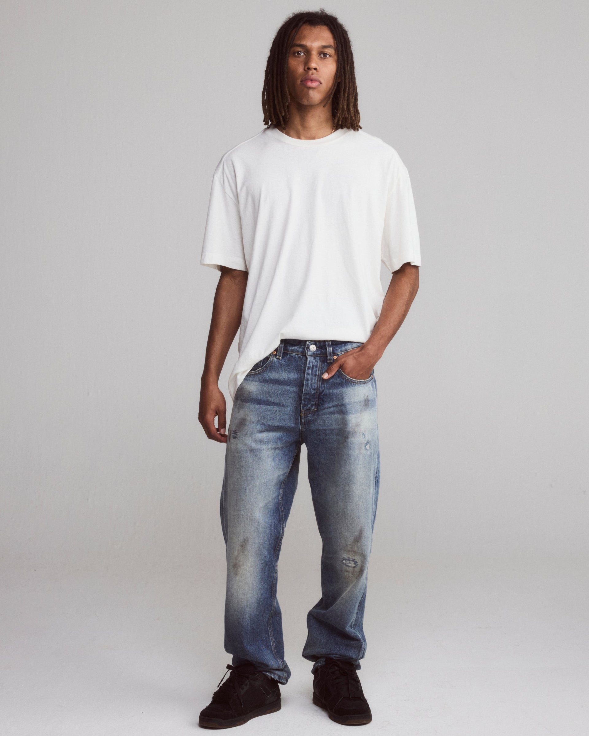 Tenue. Bruce Light Weight T-Shirt White T-shirt S/S Men