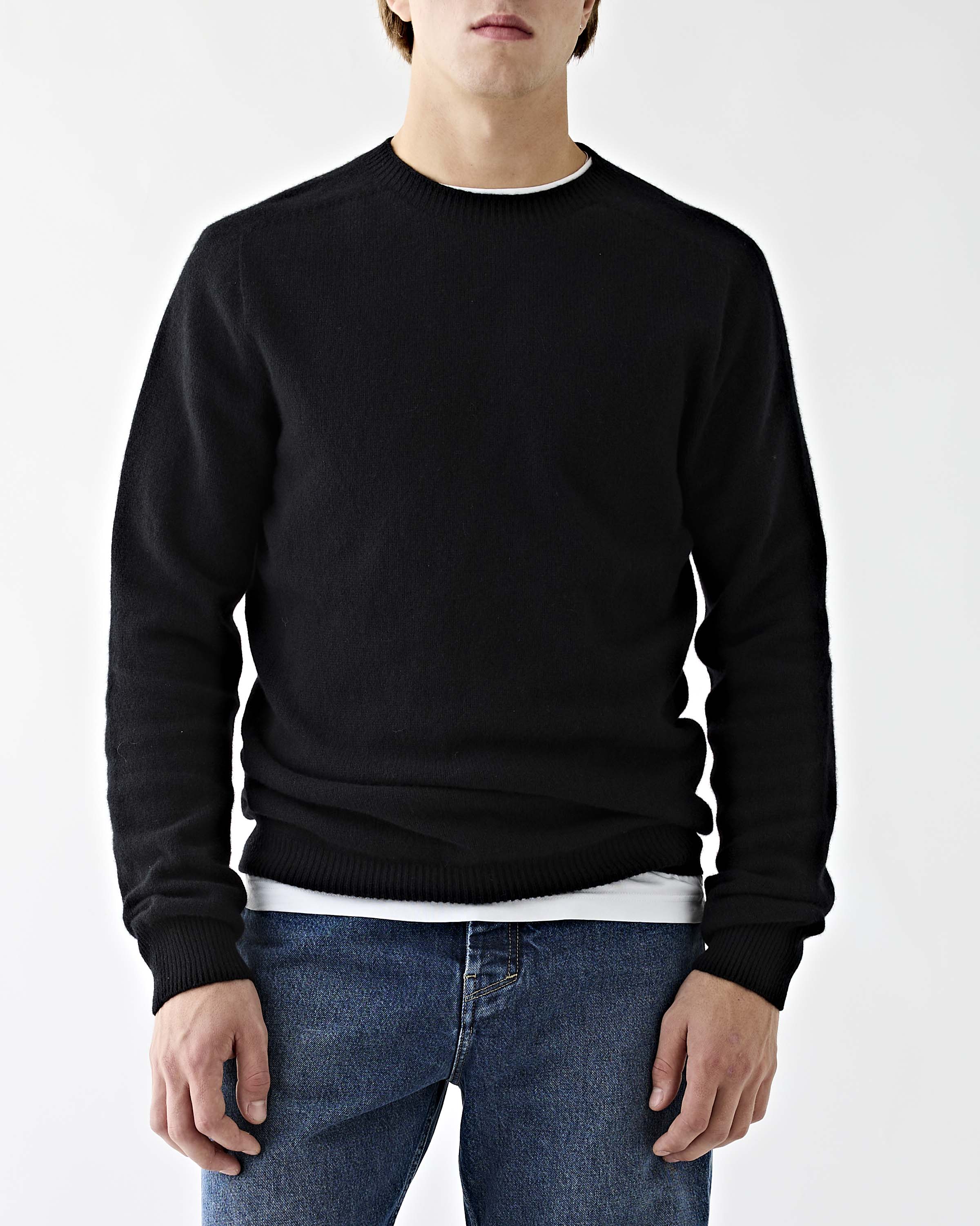 Tenue. Morrissey Crewneck Black Knitwear Men